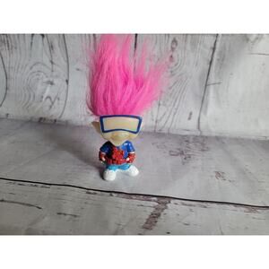 Vintage Trolls 1993 Lot Kid Vid IQ Troll Doll Glow Dark Burger King Kids Club